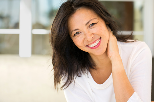 Woman smiling Woman smiling